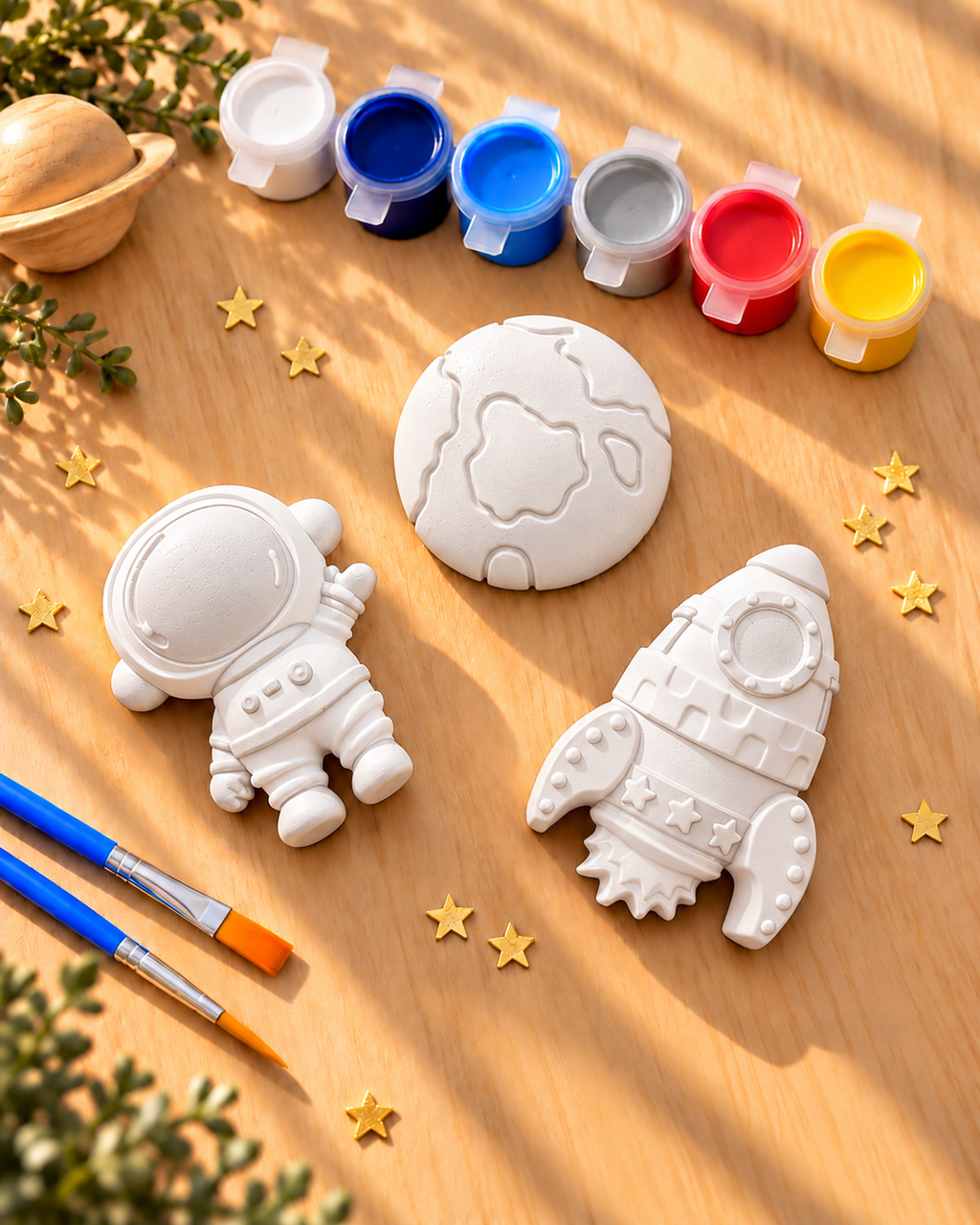 Space Party Favors, Paint Your Own Astronaut Rocket Kit, Kids Craft, Screen Free Activity, Christmas Gift, Stocking Stuffer, Space Birthday